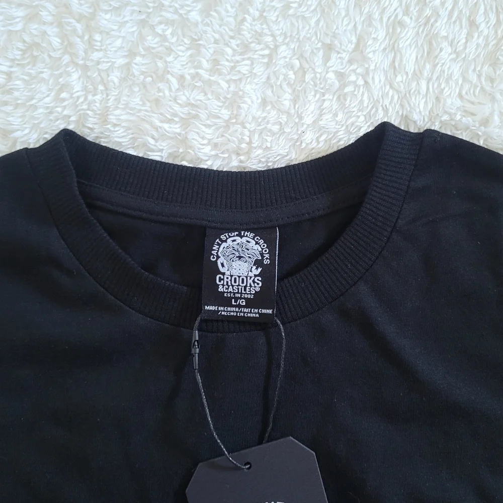 Crooks💰 & Castles🏰 Black🖤 Tee👕 - NWT - Picture 4 of 16